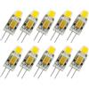 POCKETMAN Confezione da 10, Pocketman G4 LED Lampada 12v AC/DC COB Led Lampadina 1.5W 2W Freddo Bianco 360 Angolo d'apertura