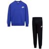 NIKE SNOW DAY FLEECE CREW SET blu (023)