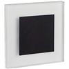 Kanlux Ledando 26539 - Faretto da incasso a LED 12 V DC per interruttori da 60 mm, in acciaio, luce bianca calda, colore: Nero opaco