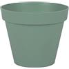 EDA - Vaso da fiori rotondo Toscana Ø 25 cm - Volume 6 L - Ø 25 x H.21 cm - Verde alloro