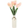 Flair Flower Real-Touch tulipani in vaso artificiale, bouquet di tulipani, fiori artificiali, decorazione primaverile, decorazione pasquale, centrotavola, decorazione da tavolo, floristica
