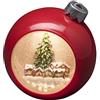 Konstsmide 4360-550 - Globo di Neve con Motivo Natalizio, a Forma di Pallina di Natale, a LED