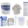 Algaplay Michelangelo Kit Calco Mani Coppia Set completo con alginato, gesso e caraffa graduata per scultura 3D. Idea regalo per coppie, amici e famiglia. Prodotto in Italia. (KIT L 2 MANI)