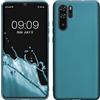 kwmobile Custodia Compatibile con Huawei P30 Pro Cover - Back Case Morbida - Protezione in Silicone TPU Effetto Metallizzato blu caraibi metalizzato