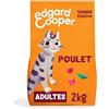 Edgard Cooper Edgard & Cooper Crocchette Gatto Sterilizzato, Adulto, (Pollo, 2kg), Carne fresca e proteine di qualità, Ingredienti veri per Gatto, crocchette per Gatto sterilizzato e Attivo