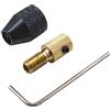 Homoyoyo Adattatore Per Mandrino Autoserrante in Lega Di Alluminio Nero Senza Chiave Adattatore Per Mandrino Autoserrante Per Punte Da Trapano Da 2 Mm A 13 Mm Mini Convertitore A Clip