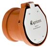 Capricorn Valvola a rana per tubo, tappo antiritorno con valvola in acciaio inox, per tubi HT/KG Ø DN 150/160 - 150 mm, arancione