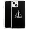 DeinDesign Cover Compatibile con Apple iPhone 14 Cover Trasparente Custodia I Doni della Morte Incantesimi e magia Harry Potter