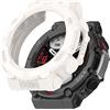 BZN Watch Case for Amazfit T-Rex 2 Armor Hollow TPU Watch Case (Color : Lvory White)