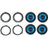 Generico KIT AUDIO STEREO SUONO MONTAGGIO CASSE ALTOPARLANTI 100W AUTO RADIO ANTERIORE E POSTERIORE SPECIFICO per Panda 169 prodotte dal 2003 al 2011 - PK 165-10.262 - 10.263