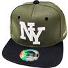 J26 Kids Bambini SNAPBACK USA Cap Berretto Teenie Kappe Basecap Mütze Trucker Cappy Sport NY, nero/verde, Taglia unica