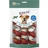 DOKAS Spirale da masticare con petto d'anatra - Snack Premium senza cereali per cani di pelle bovina e anatra - Ideale per tanto tempo - 1 x 110 g