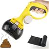 MAGIC SELECT Paletta per Escrementi del Cane in ABS Non Tossico | Leggera e Resistente, Con Gancio e Dispenser per Sacchetti, Portatile per Animali, 1 Rotolo di Borse Incluso