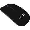 Nilox, Mouse MW30 Wireless, Mouse Wireless con Tracking Ottico 1600 Dpi, 4 Tasti e Design Innovativo ed Elegante, Compatibile con Windows, Mac e Linux, Nero