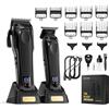 SUPRENT PRO Tagliacapelli Uomo Professionale con Motore Brushless ad Alta Coppia e Lama Rimovibile Rivestita DLC - Taglia Capelli Per Uomo - Kit Tagliacapelli per Barbieri con Base di Ricarica
