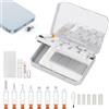 JiaTeums Kit di pulizia e riparazione del telefono, strumento multi pulitore per porta di ricarica e cavo di ricarica, porta telefono e riparazione cavi per iPad Pro, altoparlanti e dispositivi (bianco)