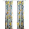 Greenland Home Coppia di tende a pannello foderate con fermatende ad acquerello, set di 2 pannelli, lunghezza 213 cm, colore grigio
