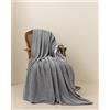 Good Nite Coperta Plaid Singolo 200 x 230 cm - Super Morbida, Calda Invernale per Divano, Copriletto - Grigio