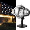 EMOS Proiettore Stelle LED, Bianca e Gialla, Illuminazione Parete, Proiezione Facciate, Pareti, IP44, Interni ed Esterni, Cavo 3 m, Nero, DCPN01