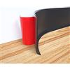 NeatiEase Battiscopa in PVC morbido autoadesivo bianco, 5 cm x 10 metri (nero)