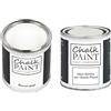 Chalk PAiNT PAINT EVERYTHING CHALK PAINT EVERYTHING Bianco Gesso & CERA - Kit Pronto Vernicia e Proteggi (250 ml + 250 ml)
