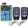 Einaus Telecomando senza fili ad alta sensibilità con 4 canali DC 12 V 4 CH con radio ricevitore + trasmettitore telecomando per garage, luce, giardino, irrigazione