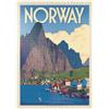 MyPuzzle.com MyPuzzle Norvegia: La Terra Dei Fiordi, Poster D'epoca - Premium 1000 Pezzi Puzzle - MyPuzzle Collezione speciale di Anderson Design Group