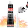 Miioto Silicone Alte Temperature Nero, Silicone Nero Sigillante,85g | Pasta Nera Guarnizioni Motore, Resistente All'olio e Facile da Rimuovere, può Resistere a Una Temperatura da -80°F a 650°F