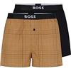 BOSS Boxer 2p EW Pyjama Short, Medium beige263, XL Uomo