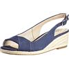 LifeStride Socialite, Sandalo Espadrillas con Zeppa Donna, Nero, 41 EU Larga