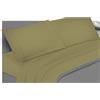 Passione per le tele Completo Letto Lenzuola Cotone Percalle, Lenzuola e 2 Federe da Letto, 100% Cotone Made In Italy, Biancheria da Letto Tinta Unita (una piazza e mezza, sabbia)