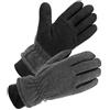 SKYDEER Guanti invernali con morbida pelle di cervo camoscio termico pile polare, caldo isolamento Thinsulate 3M (SD8661T), Lungo Grigio, XL