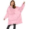 Gentlewarm Oversize Felpa Coperta con Maniche E Tasca Grande Sherpa Pile Coperta Indossabile Calda Felpa con Cappuccio Invernale per Adulti, Donna, Uomo E Adolescenti
