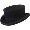 Generic QLIngi Cappello Fedora con Tesa arrotolata per Moda per Adulti Colore Nero Cappello Panama Cappello da Mago Cappello di Lana Costume Cosplay Cappello a Cilindro Piatto Unisex