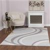 Livabliss Toulouse Tappeto Salotto Moderno Astratto Tappeto Soggiorno, Camera da Letto, Pranzo Moderni Tappeti Effetto Marmo, Morbido e Pelo Corto, Ampio 160x213 cm, Grigio e Beige Chiaro