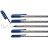Edding Fineliner, colore: blu acciaio, confezione da 5 pezzi