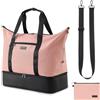 Lychii Borsa da Viaggio Donna & Uomo, Borsa Weekend, 48L, per Movimento, Palestra, Vacanze (Rosa, Set con 1 Pezzo)