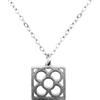 MAJALE Collana con ciondolo fiore di Barcellona - Ciondolo Panot di Barcellona da donna, uomo - girocollo resistente in acciaio inox, Acciaio