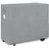 Turtle Life Copertura per barbecuegas, resistente e impermeabile, per grigliagas, anti-scolorimento, per barbecue 3-4 bruciatori, grigio, 120 x 60 x 100 cm
