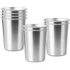 SOMLAW Tazza in Acciaio Inox 350 ml - 8 Pezzi Tazze in Metallo Riutilizzabile - Bicchieri per Cocktail Caffe Whisky Gin, Tazza in Acciaio Inox Portatile per Feste, BBQ, Campeggio, ECC