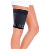 Orthosleeve cosciera a compressione graduata QS4 - Cosciera sportiva per il supporto del quadricipite - Fascia per la coscia UNISEX - Taglia S Nero