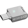 BAIRU U Disk 64Gb 32Gb USB-C Flash Drive, archiviazione di memoria del metallo Pendrive del bastone dell'azionamento dello zip