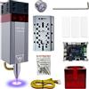 LASER TREE Kit modulo laser di potenza ottica 10W con assistenza ad aria e protezione magnetica per gli occhi insieme,10W testa laser LASER TREE doppio punto ultra-fine compresso per macchina incisore,12V