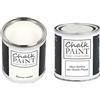 Chalk PAiNT PAINT EVERYTHING CHALK PAINT EVERYTHING Bianco Caldo & CERA - Kit Pronto Vernicia e Proteggi (250 ml + 250 ml)