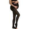 Relaxsan M1090A (Nero 2-M) Collant gravidanza medicale cotone classe 1 - K1 punta aperta
