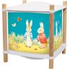 Trousselier - Peter Rabbit. - Luce notturna per bambini musicale e luminosa e bambini - Lanterna Rivoluzione 2.0 - Regalo Nascita Luce Notturna Ricaricabile USB - Proiettore cielo stellato