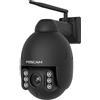Foscam SD4 4 MP Dual Band WiFi PTZ Dome, telecamera di sorveglianza con zoom ottico 4x e visione notturna fino a 50 metri, rilevamento di persone, movimenti e suoni