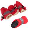 pawstrip - Scarpe morbide per cani e cani, antiscivolo, con coulisse regolabile, traspirante, per cani di taglia piccola, media e grande (rosso)