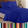Elegant Comfort 4 Piece 1500 Thread Count Luxury Silky Soft Egyptian Quality Coziest Sheet Set, Queen, Bahama Royal Blu