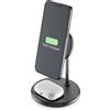 Cellularline Caricabatteria wireless Cellularline Mag Duo Nero/Argento 1pz